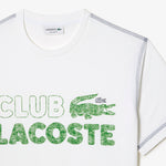 Lacoste Men’s Lacoste Vintage Print Organic Cotton T-shirt White TH5440 51 001