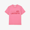 Lacoste Men’s Lacoste Vintage Print Organic Cotton T-shirt Reseda Pink TH5440 51 2R3