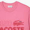 Lacoste Men’s Lacoste Vintage Print Organic Cotton T-shirt Reseda Pink TH5440 51 2R3