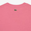 Lacoste Kids' Contrast Branded Cotton Jersey T-Shirt Pink TJ9732 51 2R3
