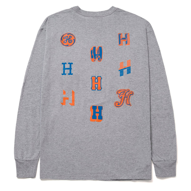 Huf Allstar Team Long Sleeve T-Shirt Atgry TS01812 AGR - APLAZE