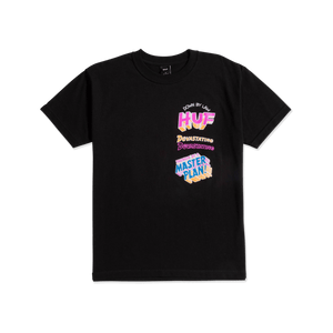 Huf Master Plan Short Sleeves T-Shirt Black TS01942 - APLAZE