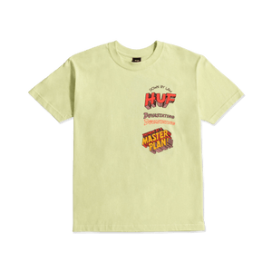Huf Master Plan Short Sleeves T-Shirt Lime TS01942 - APLAZE