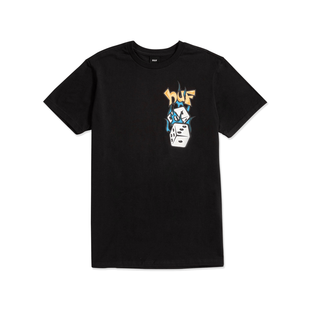 Huf Dicey Short Sleeves T-Shirt Black TS01952 BLK - APLAZE