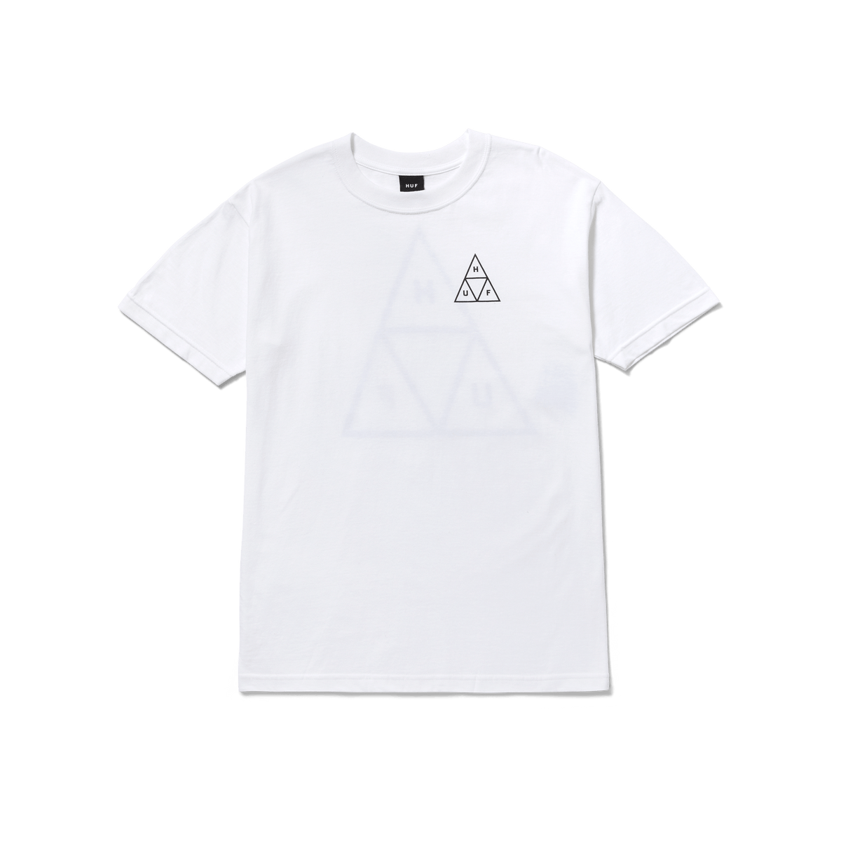 Huf Set Triple Triangle Short Sleeve T-Shirt White TS01953 WHT - APLAZE