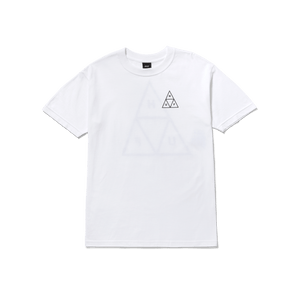 Huf Set Triple Triangle Short Sleeve T-Shirt White TS01953 WHT - APLAZE