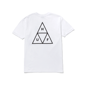 Huf Set Triple Triangle Short Sleeve T-Shirt White TS01953 WHT - APLAZE