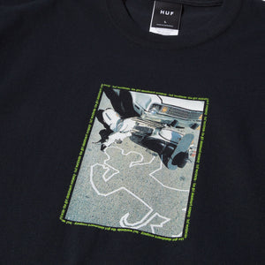 Huf X Crailtap Crash Short Sleeve T-Shirt Black TS02048 BLK - APLAZE