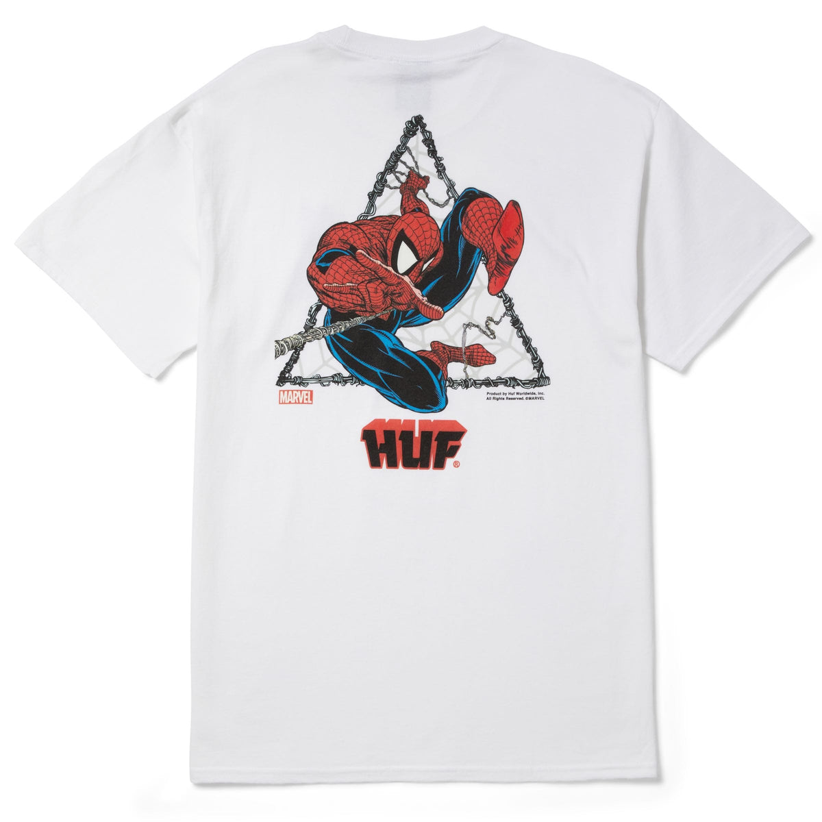 Huf Thwip Triangle Short Sleeve T-Shirt White TS02055 WHT - APLAZE