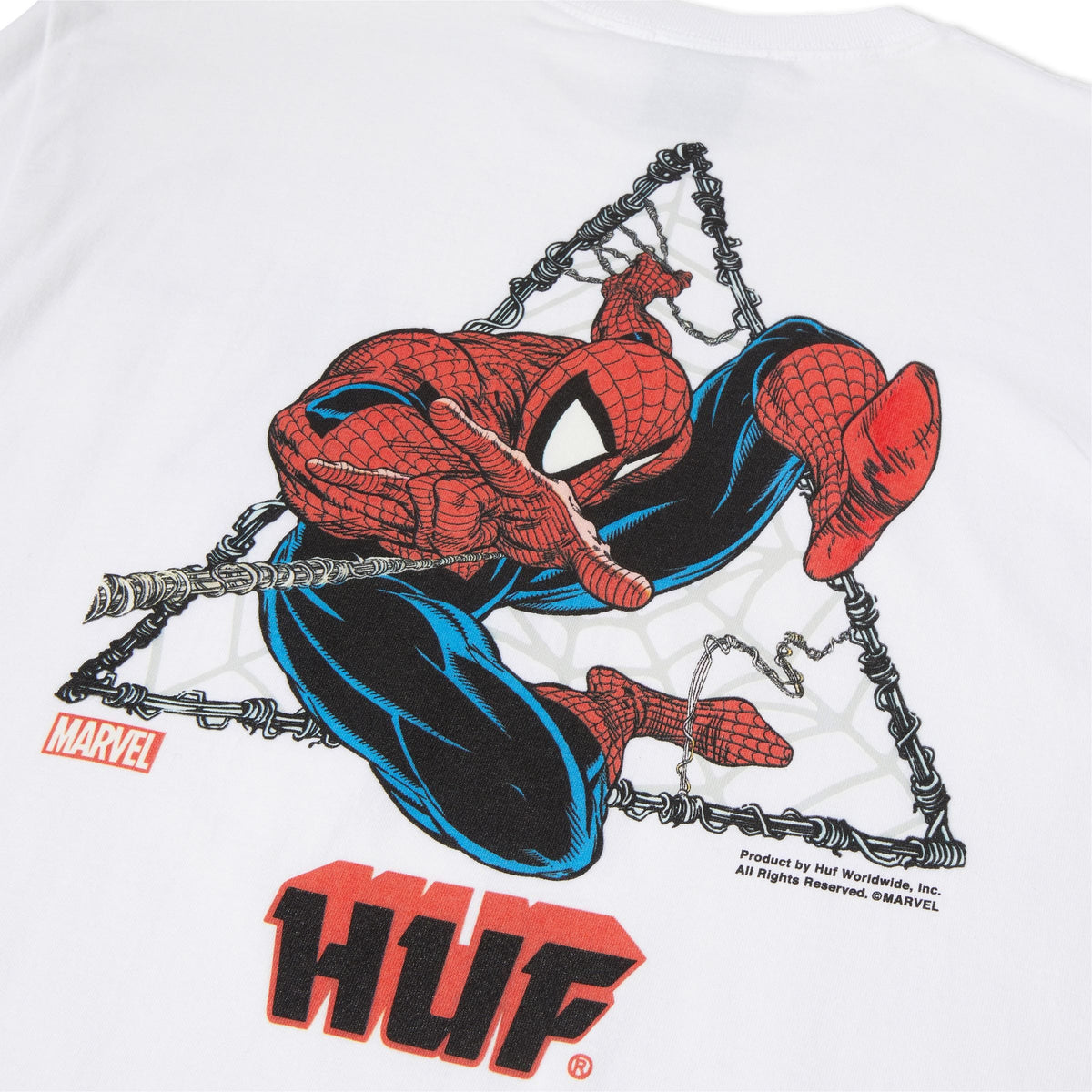 Huf Thwip Triangle Short Sleeve T-Shirt White TS02055 WHT - APLAZE