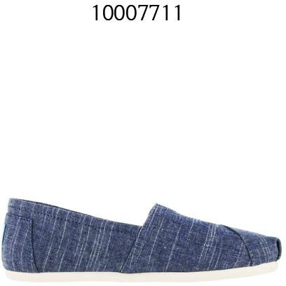 TOMS Womens Classic Espadrilles Casual Shoes Chambray 10007711.