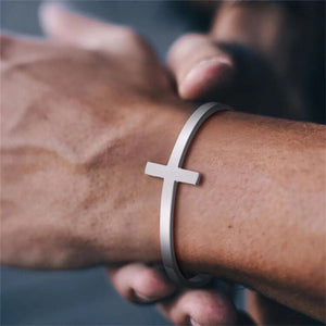 Cross Cuff Bracelet For Men - APLAZE