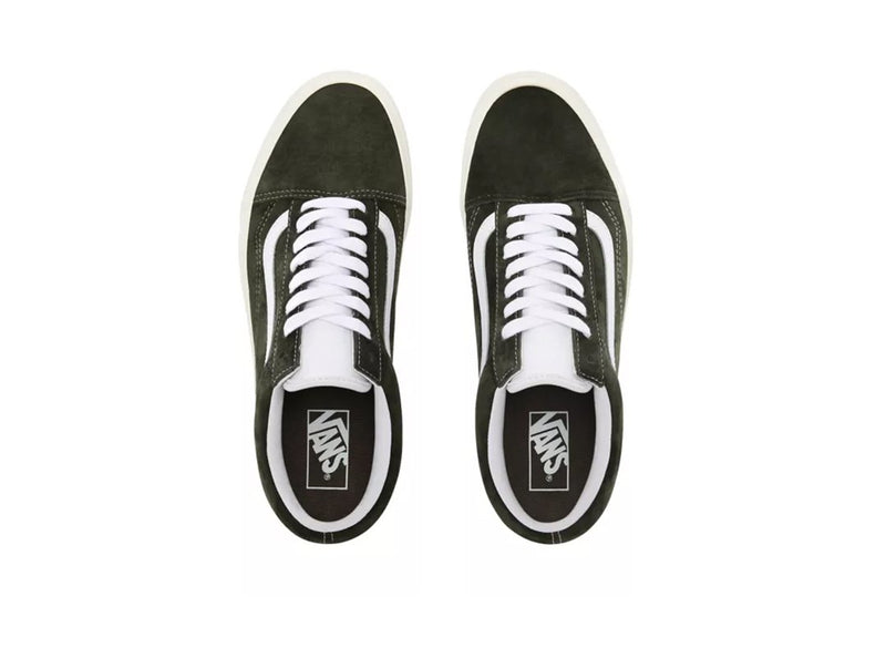 Vans Old Skool Shoes - Size 6.5 - Pig Suede Black/Black