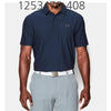 UNDER ARMOUR Mens Playoff Golf Polo T-Shirt Academy/Graphite 1253479-408.
