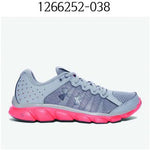 UNDER ARMOUR Womens Micro G Assert 6 Running Shoes Steel/London Orange/Rhino Gray 1266252-038.