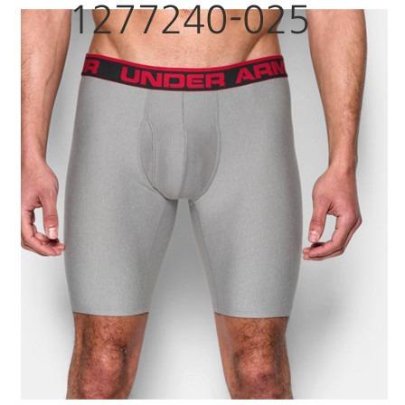 UNDER ARMOUR Mens Original Series 9 Boxerjock Underwear True Gray Heather/Red 1277240-025.