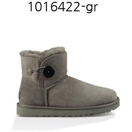 UGG Womens Mini Bailey Button Grey 1016422.