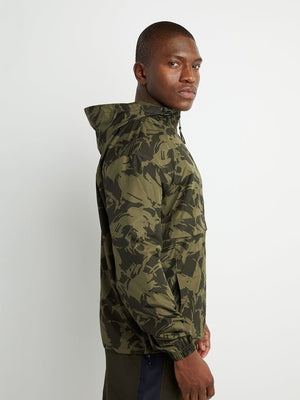Champion Unisex Packable All Over Print Jacket Brushstroke Camo Cargo Olive/Army V1012P 549369.