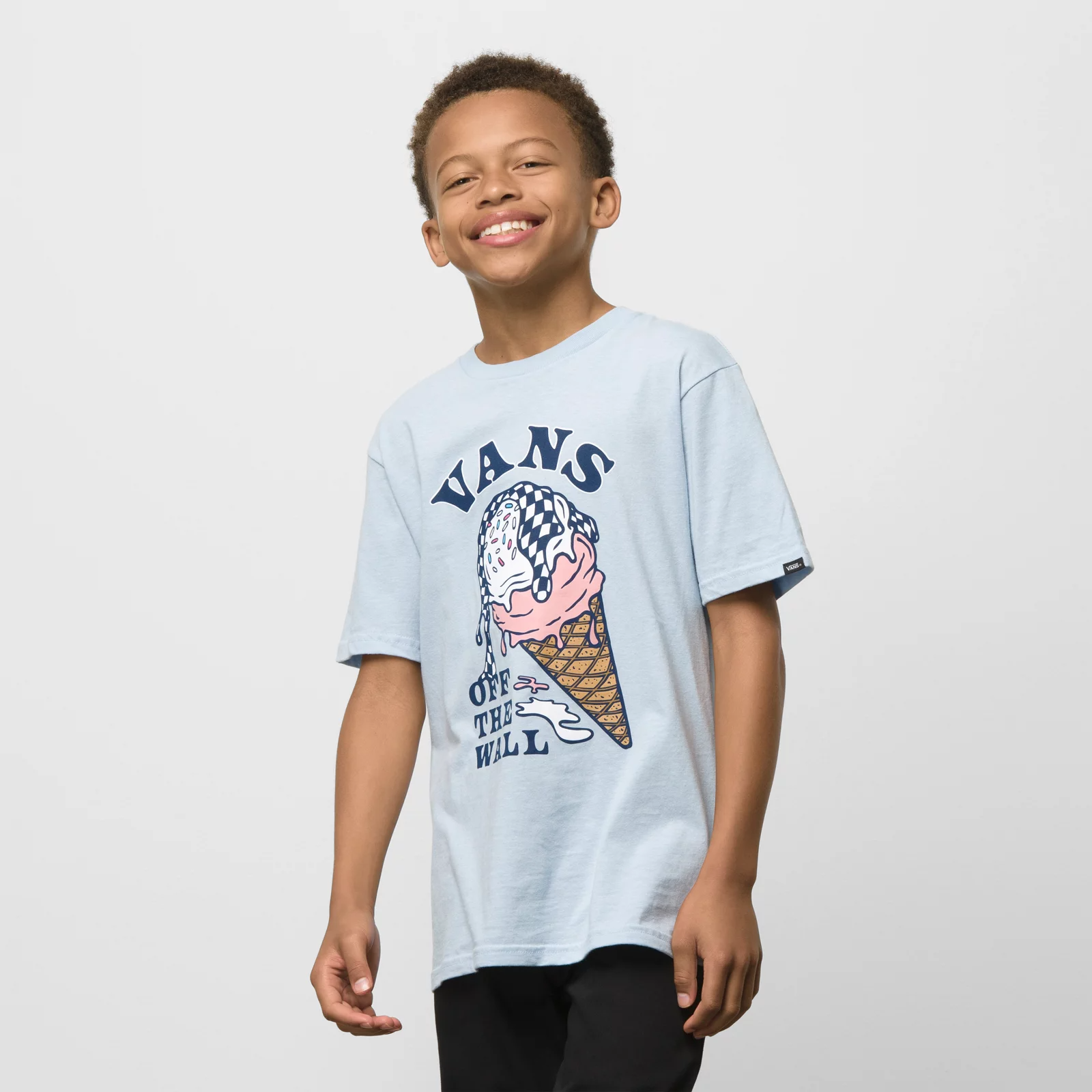 Vans Kid's Off The Wall Double Scoop Short Sleeve T-Shirt VN0000CSY7W.