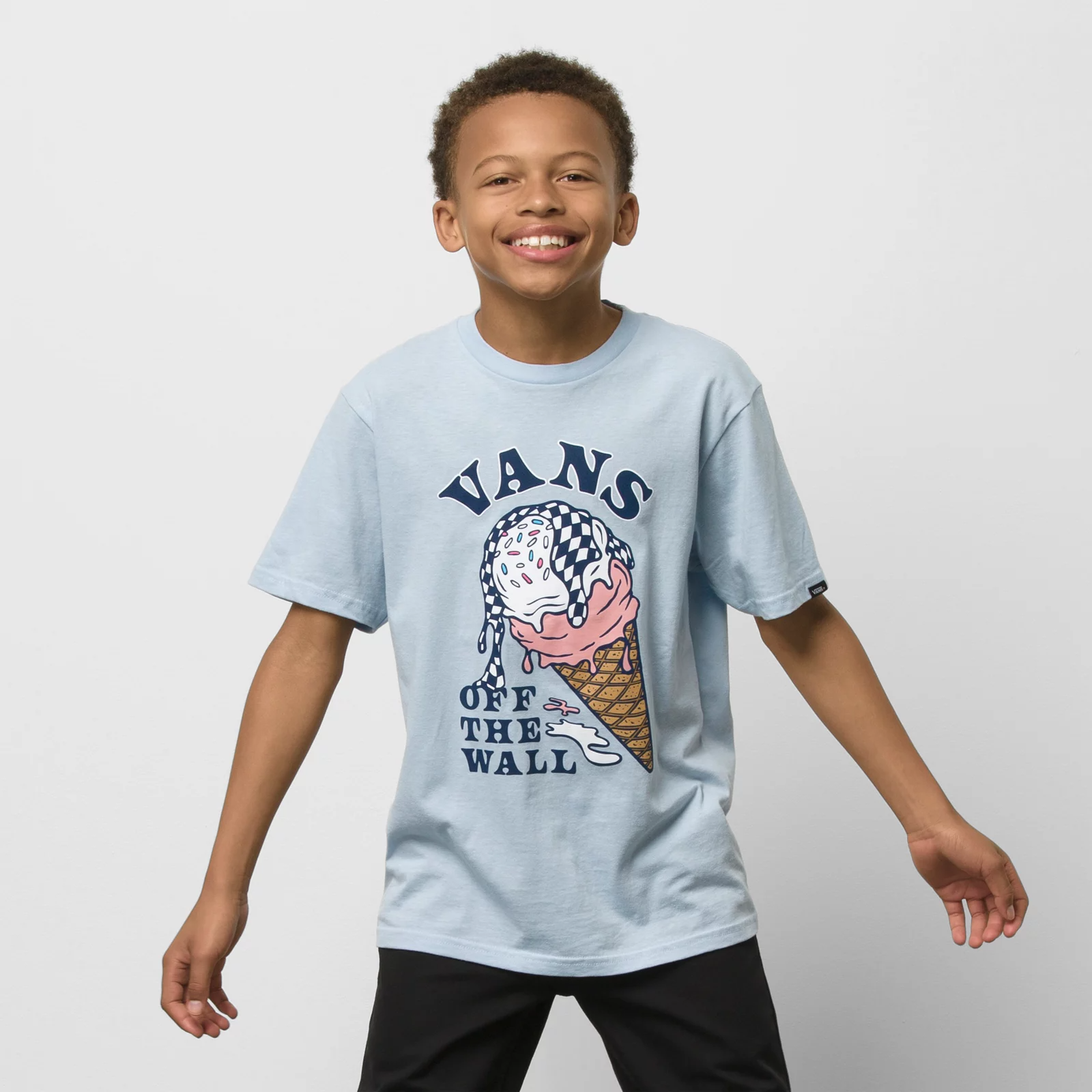 Vans Kid's Off The Wall Double Scoop Short Sleeve T-Shirt VN0000CSY7W.