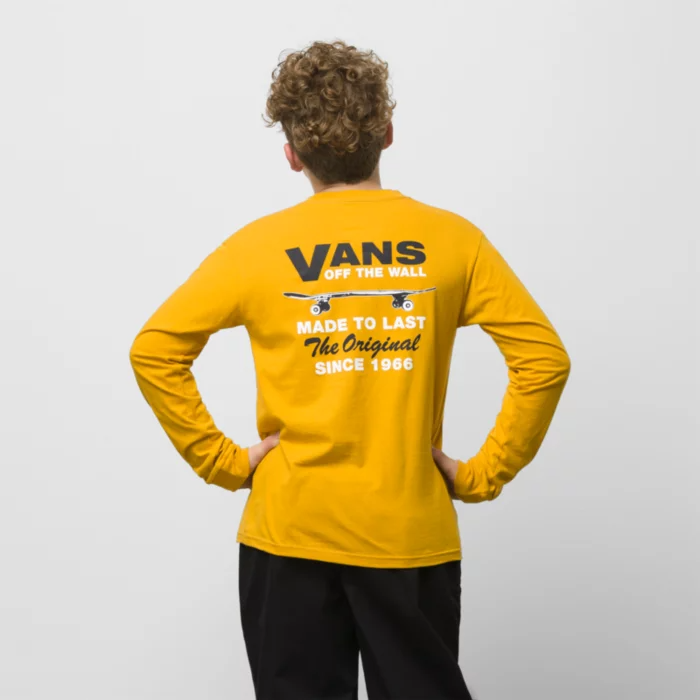 Vans Kids Made To Last Long Sleeve T-Shirt Golden Yellow VN0000D8F3X.