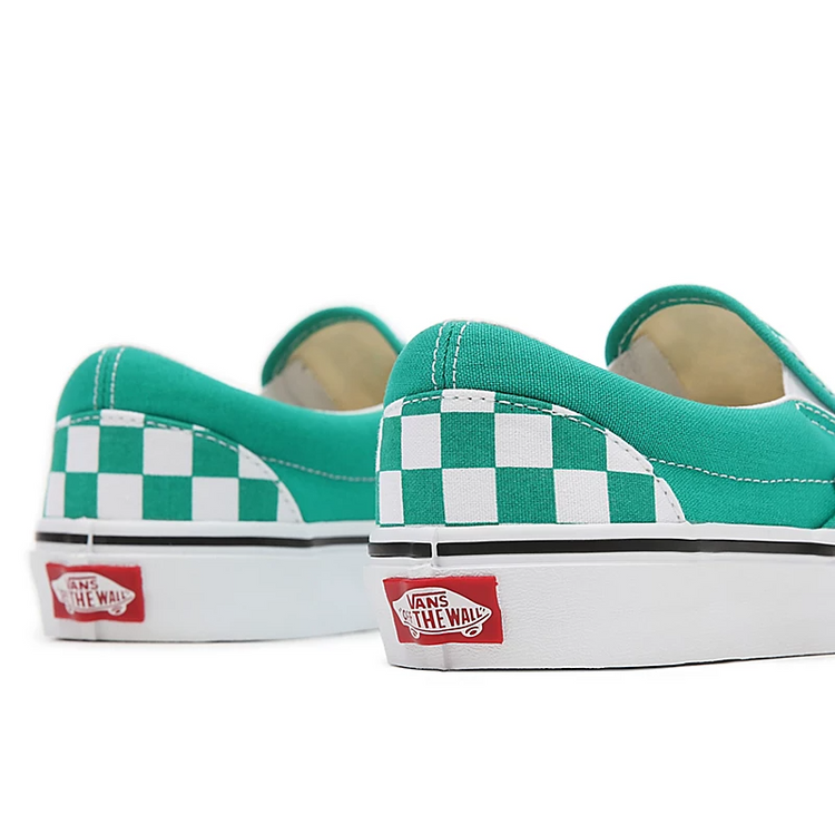 Aqua checkerboard vans sales