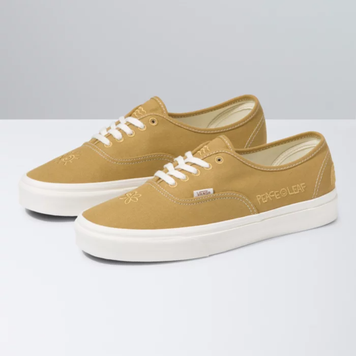 Vans Eco Theory Authentic Shoes Mustard Gold/True White VN0A5KRDASW.