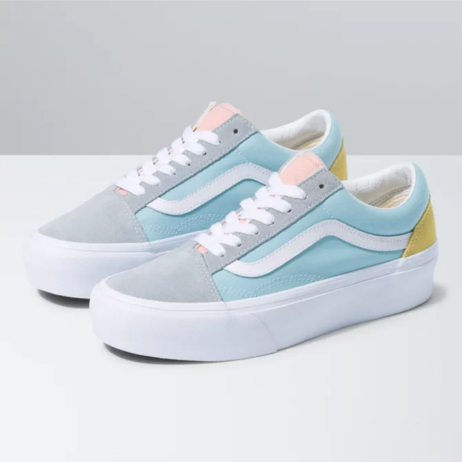 Colorful sales platform vans