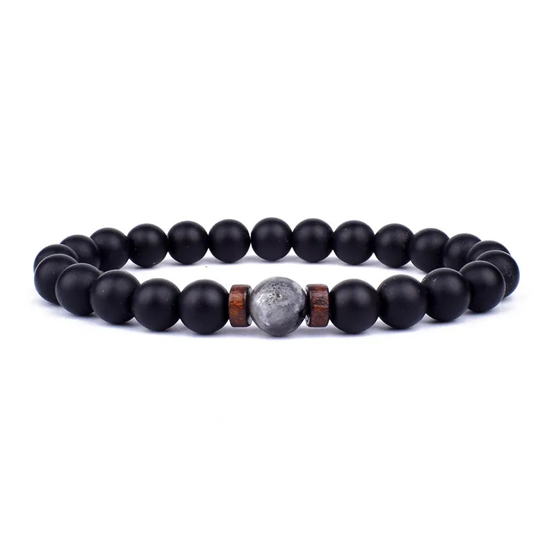 Lava Wooden Stone Bracelet for Men - APLAZE