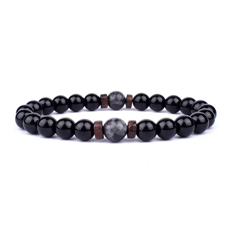 Lava Wooden Stone Bracelet for Men - APLAZE