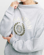 Champion Women's Campus Eco Fleece Funnel Neck Sweatshirt Oxford Grey W4660G 586GUA 023