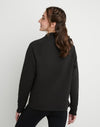 Champion Women's Powerblend Mock Neck Sweater Black W59220 586OEA 001.