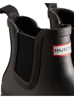 Hunter Women's Original Insulated Chelsea Boots Black WFS1003RMA.