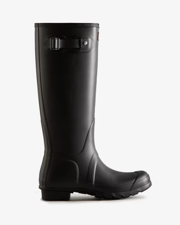 Hunter Women's Original Tall Rain Boots Black WFT1000RMA BLK - APLAZE