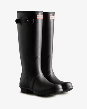 Hunter Women's Original Tall Rain Boots Black WFT1000RMA BLK - APLAZE