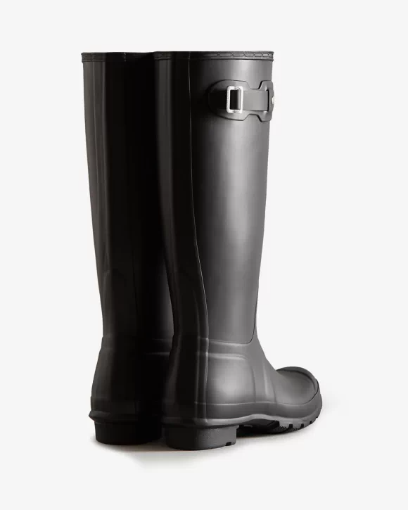 Hunter Women's Original Tall Rain Boots Black WFT1000RMA BLK - APLAZE