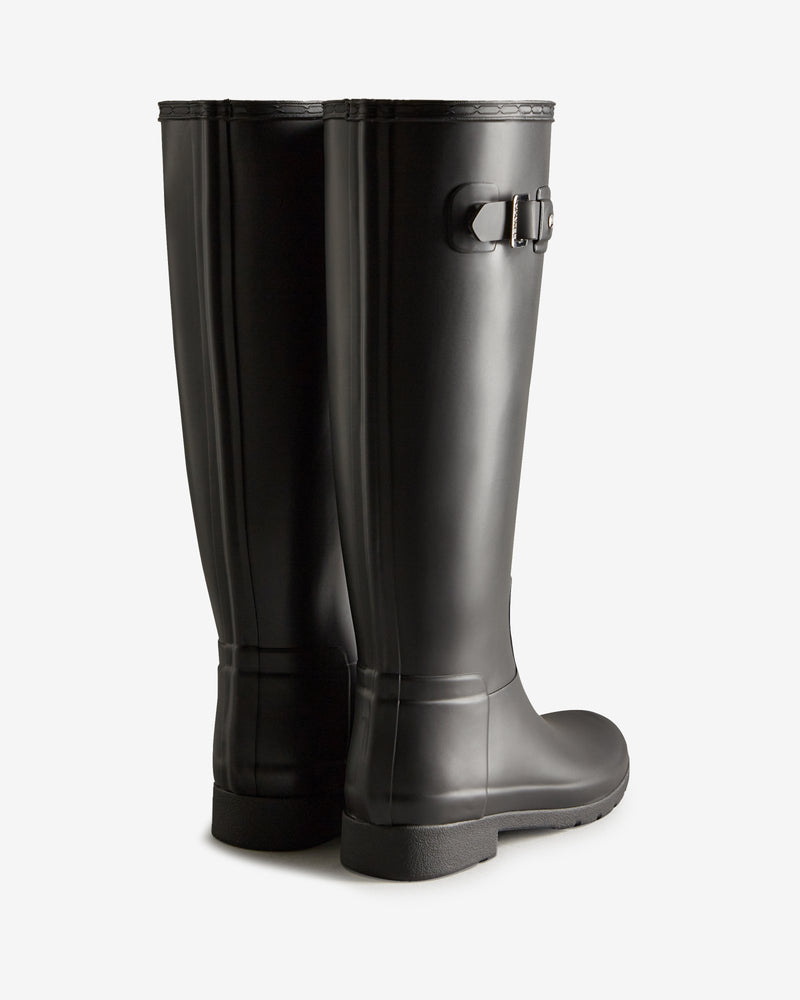 Hunter Women's Refined Slim Fit Rain Boots Black WFT2200RMA BLK