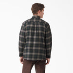 Dickies Men's FLEX Regular Fit Flannel Shirt Green/Black Plaid WL657NPG
