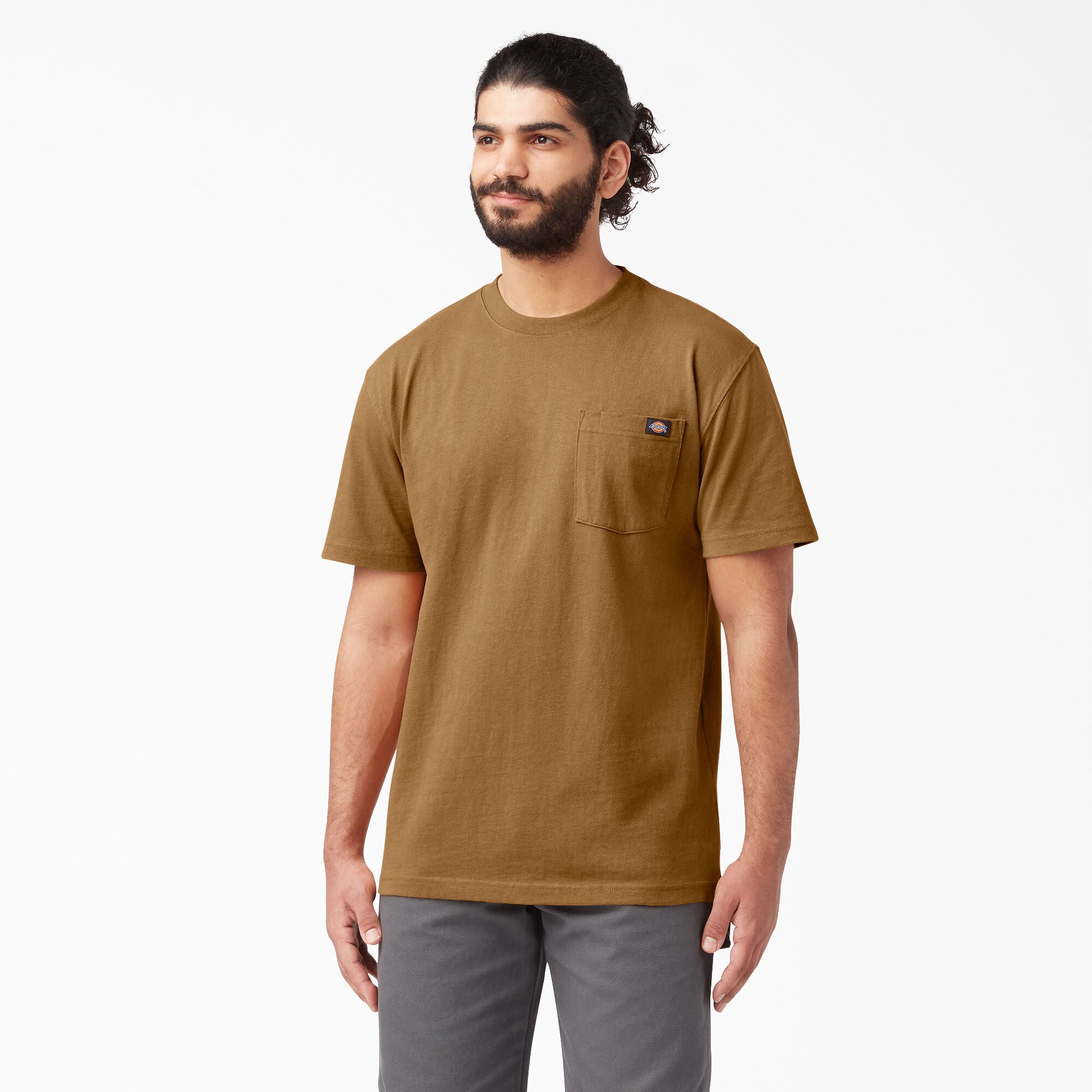 Dickies Short Sleeve Heavyweight T-Shirt Brown Duck WS450BD - APLAZE