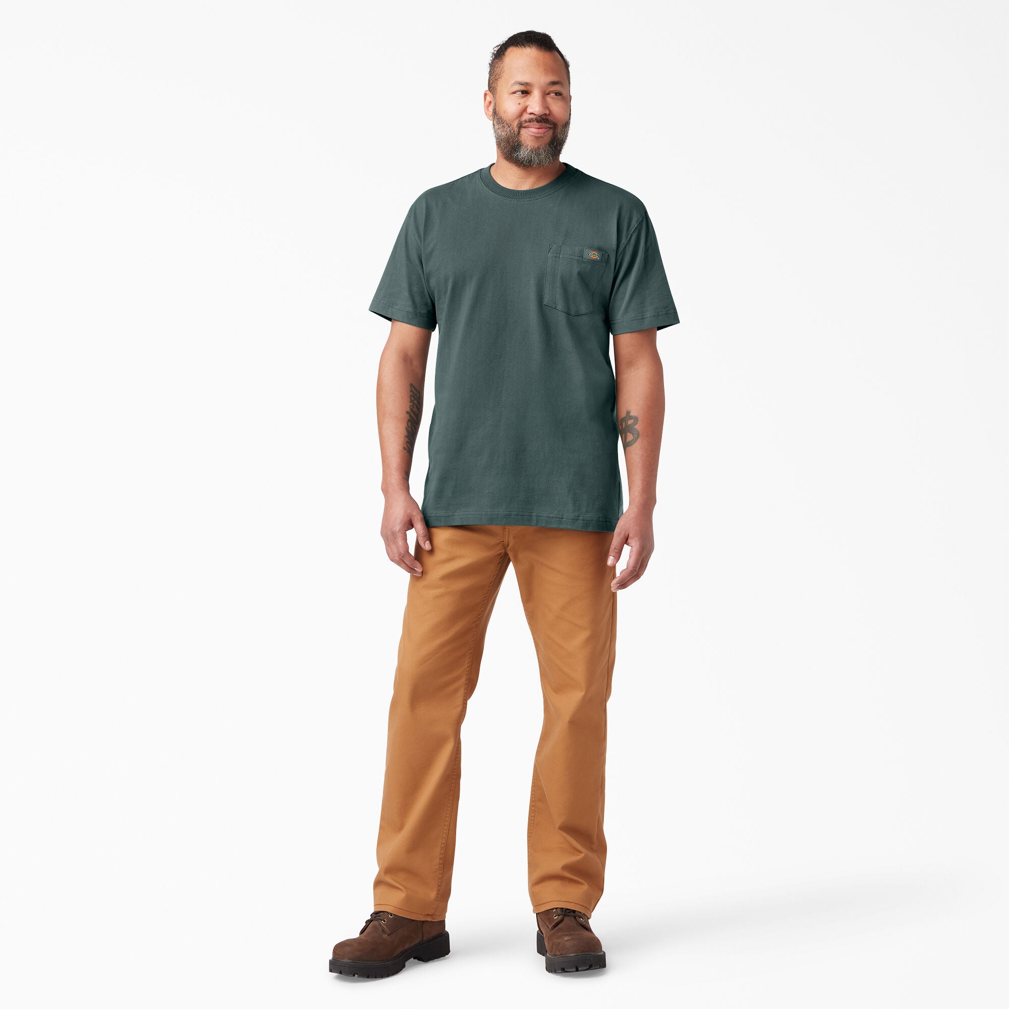 Dickies Short Sleeve Heavyweight T-Shirt Lincoln Green WS450LN - APLAZE