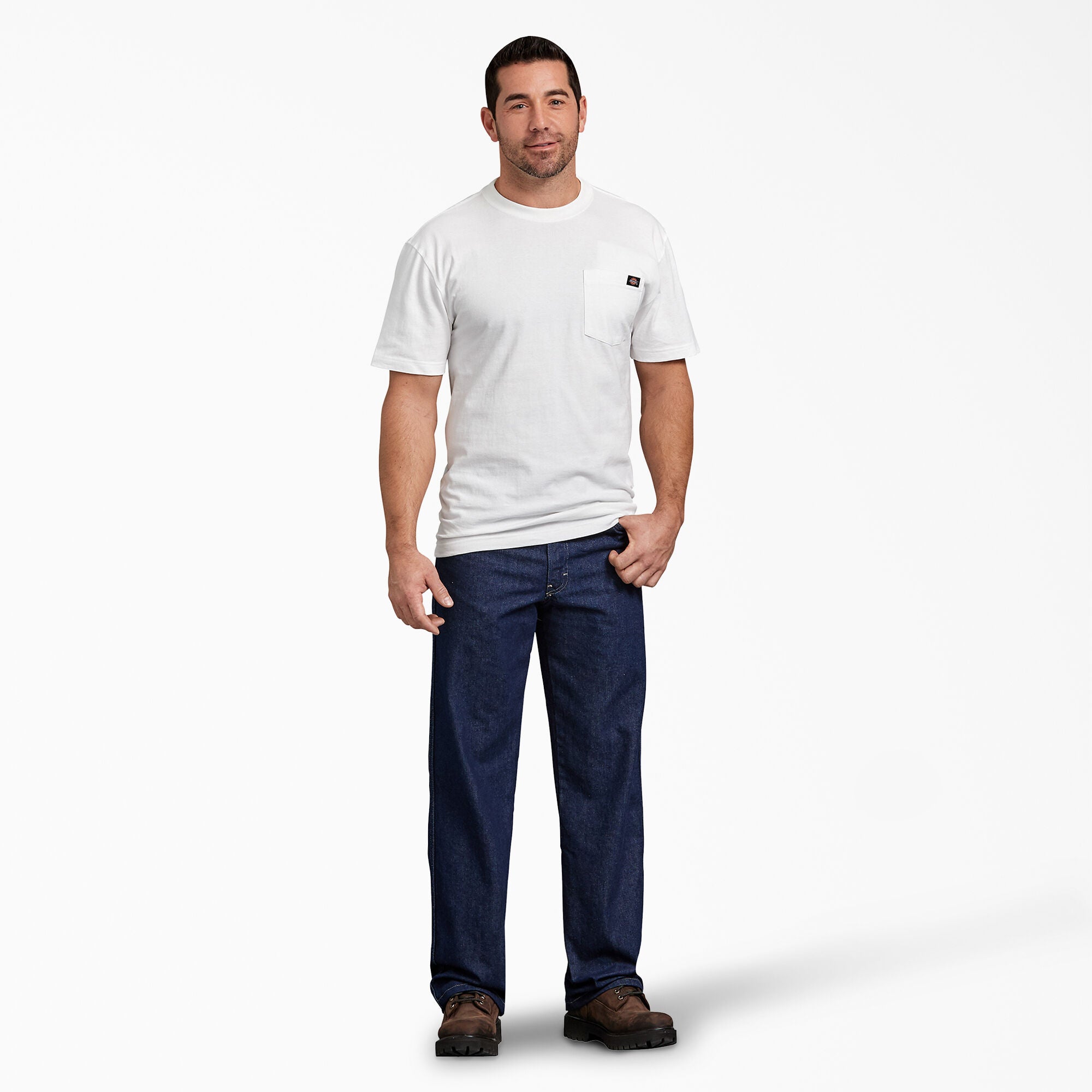 Dickies Short Sleeve Heavyweight T-Shirt White WS450WH - APLAZE