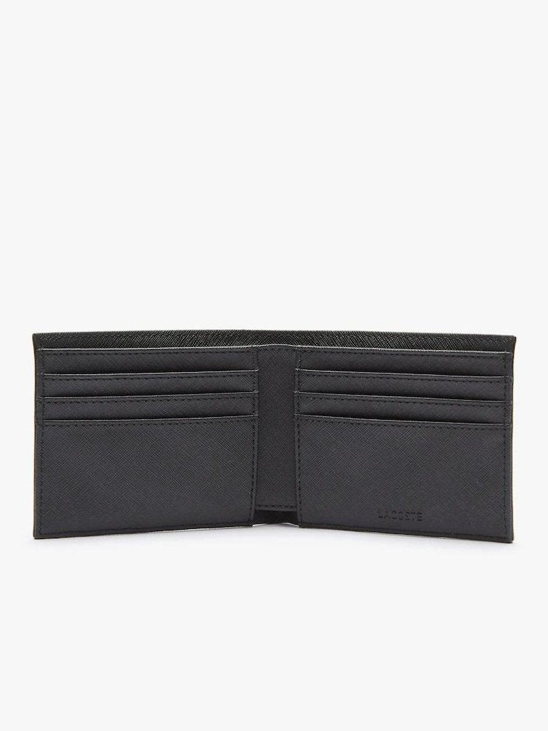 Lacoste Men's The Blend Small Monogram Canvas Wallet - One Size In Black
