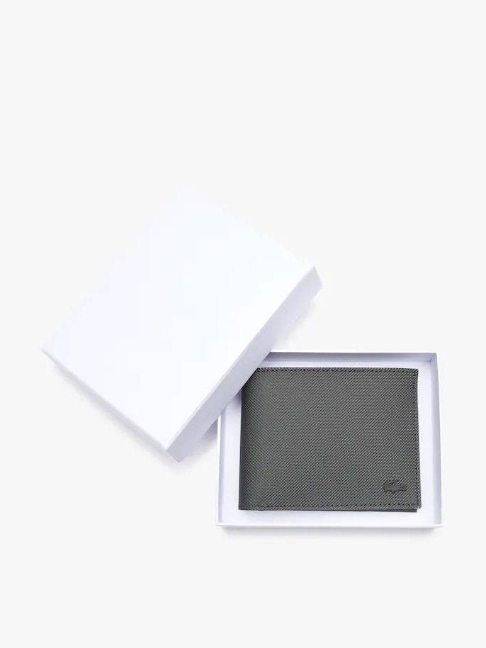 Lacoste Men's Monogram Print Small Zip Wallet
