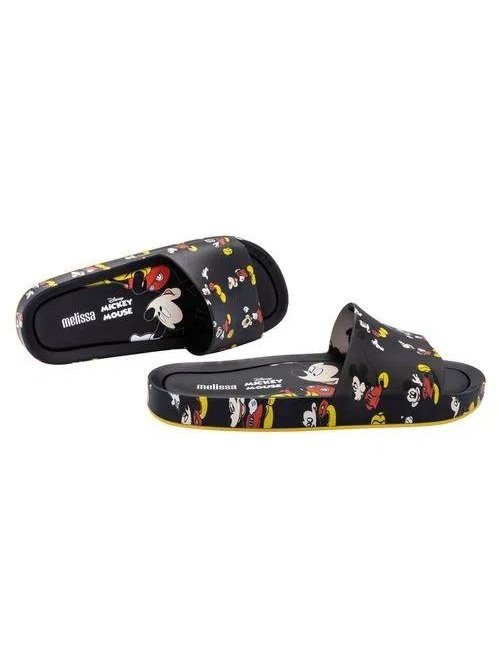 Melissa Beach Slide + Mickey And Friends III Mickey Mouse Black 33394-51565.