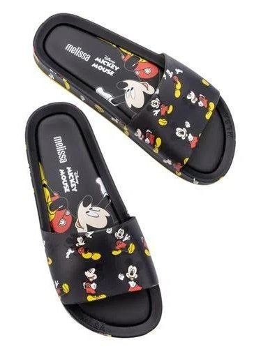 Melissa Beach Slide + Mickey And Friends III Mickey Mouse Black 33394-51565.