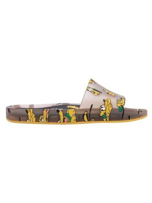 Melissa Beach Slide + Mickey And Friends III Pluto Clear Beige 33394-54061.