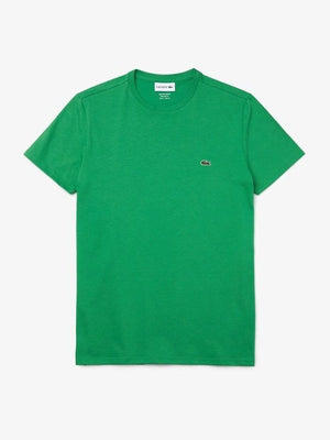 Lacoste Mens Crew Neck Pima Cotton Jersey T-shirt Green TH6709 QMN.