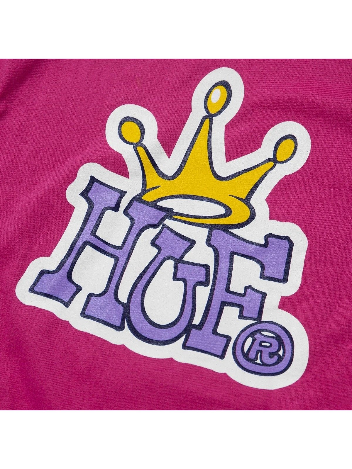 Huf Huf Crown Logo T Shirt TS01414 Sangria.