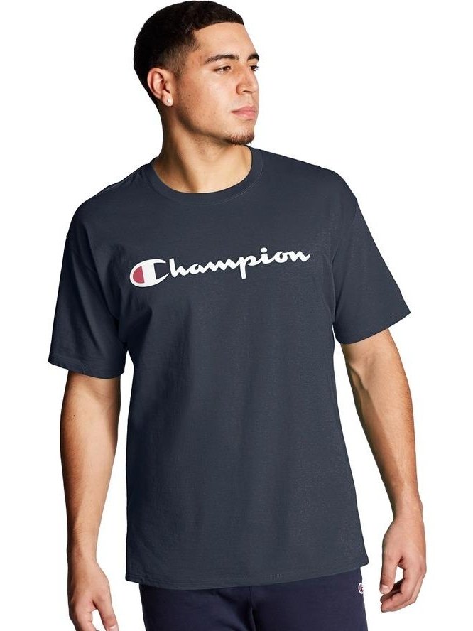 | Champion Classic Graphic Jersey Tee Navy GT23H Y06794 031