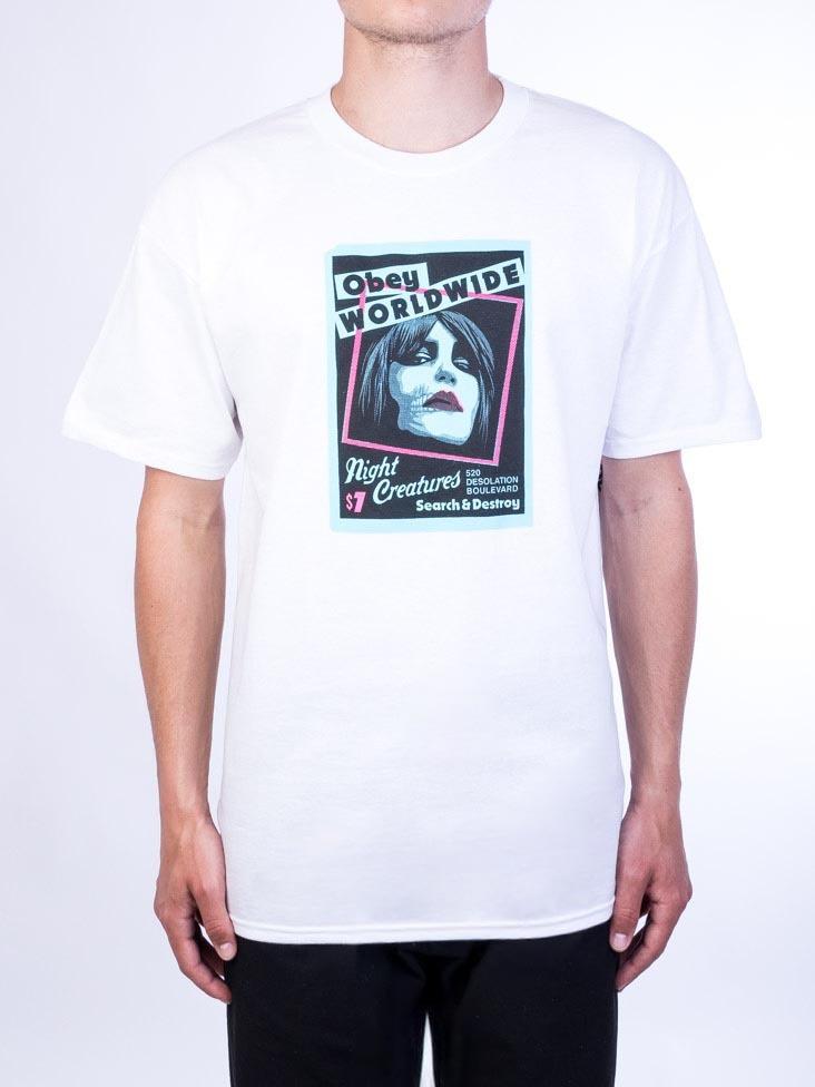 Obey Obey Night Creatures T-Shirt White 165262717.